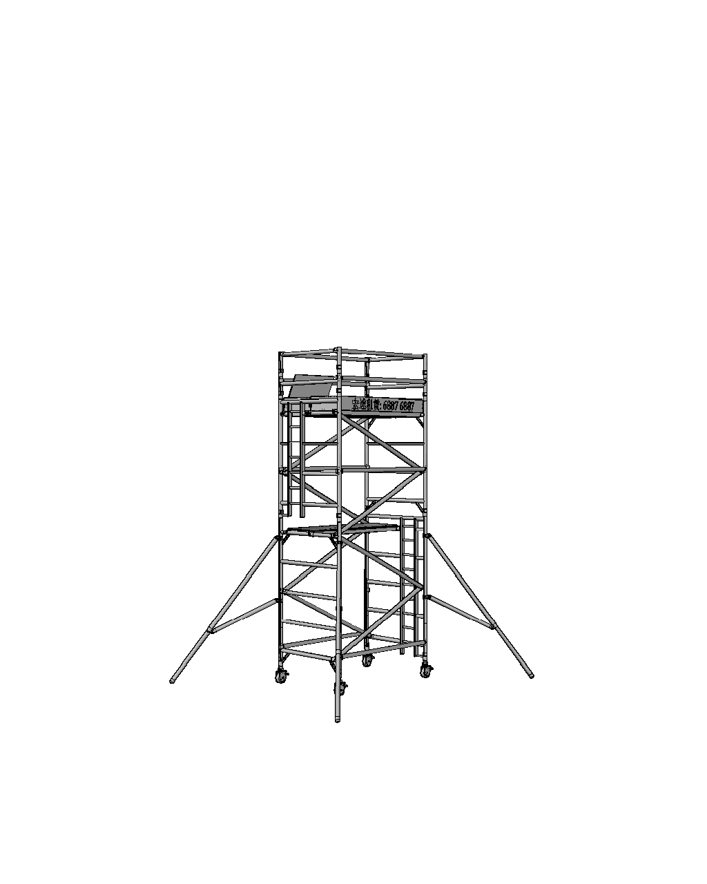 4.20M Double Width Scaffold (D/W) (Monthly Rental)